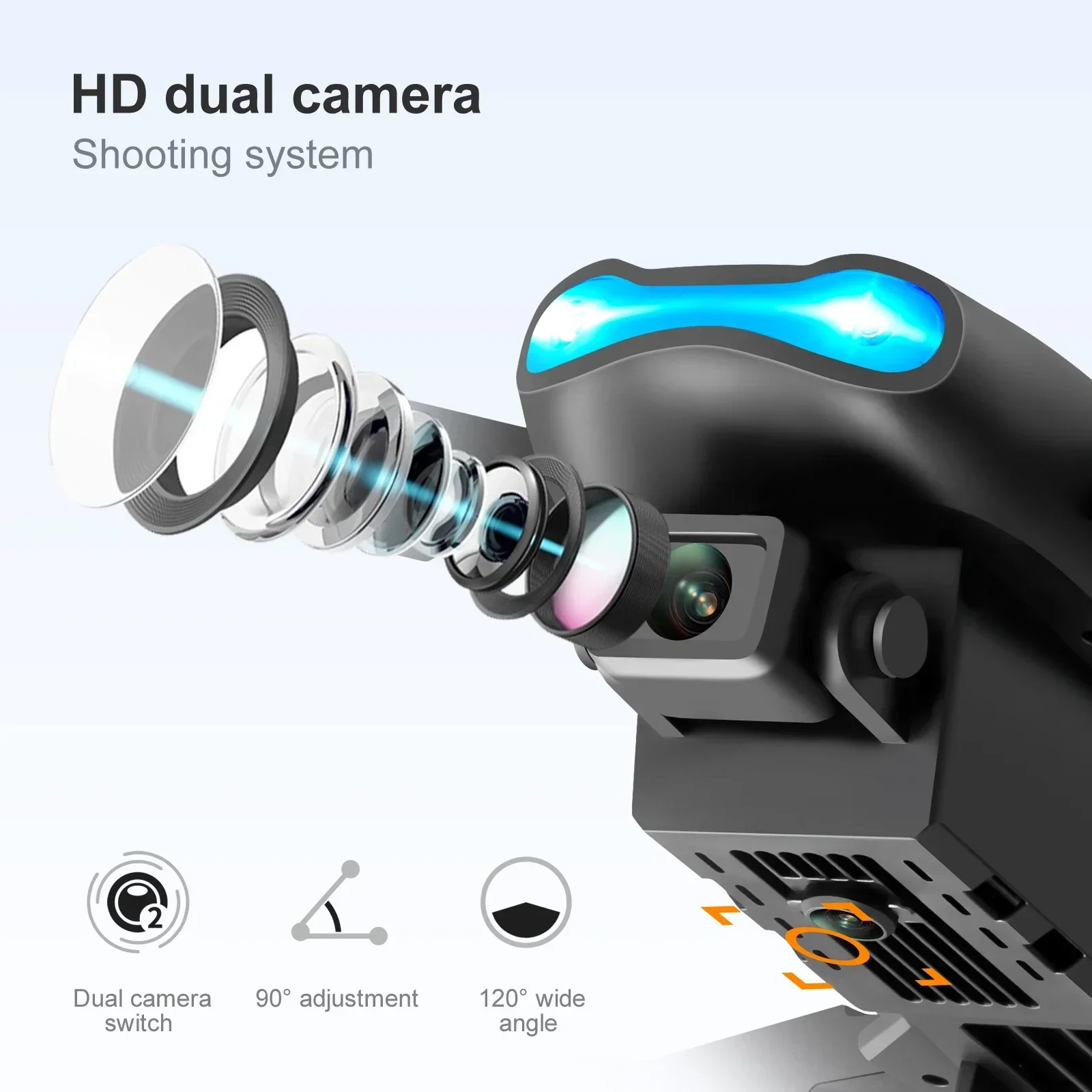 New E99 Pro HD 4K Drone Dual C - огляд і ціна Drone Racing Camera