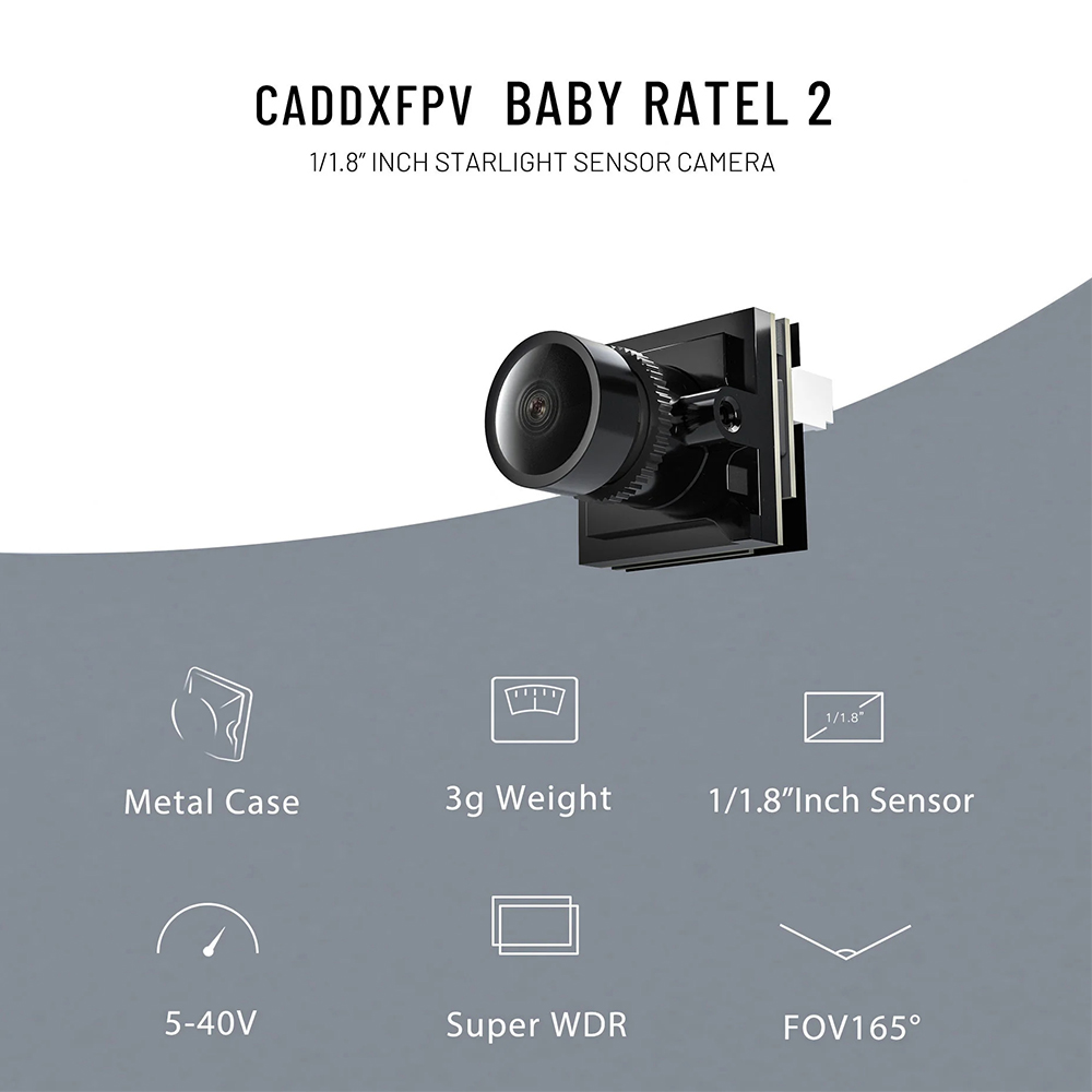 CADDX Micro FPV Camera Ratel 2 - огляд і ціна Drone Racing Camera